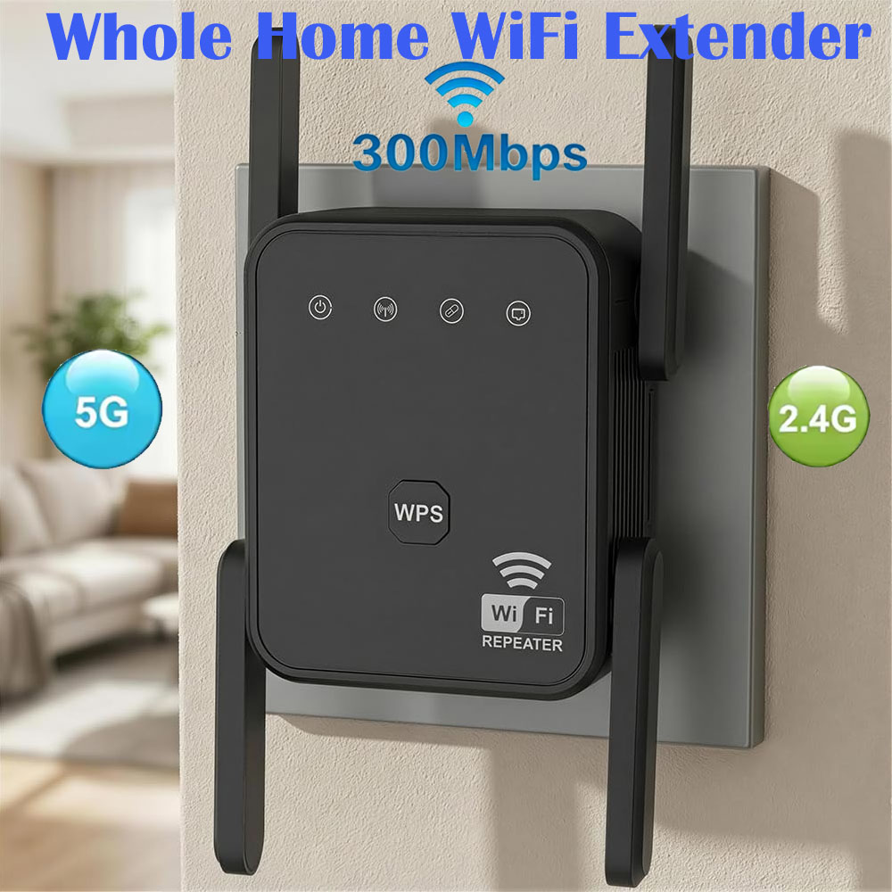 Home Security News - 2026 New WiFi Repeater 300Mbps 2.4GHz