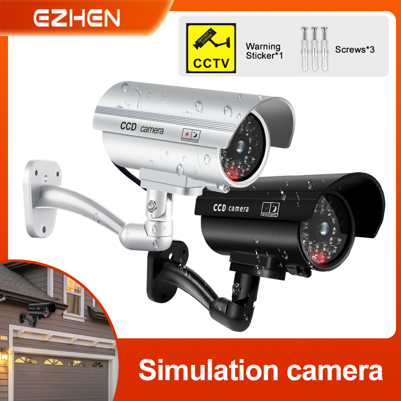 Home Security Beams - 1PC Fake Dummy Camera with Flashing