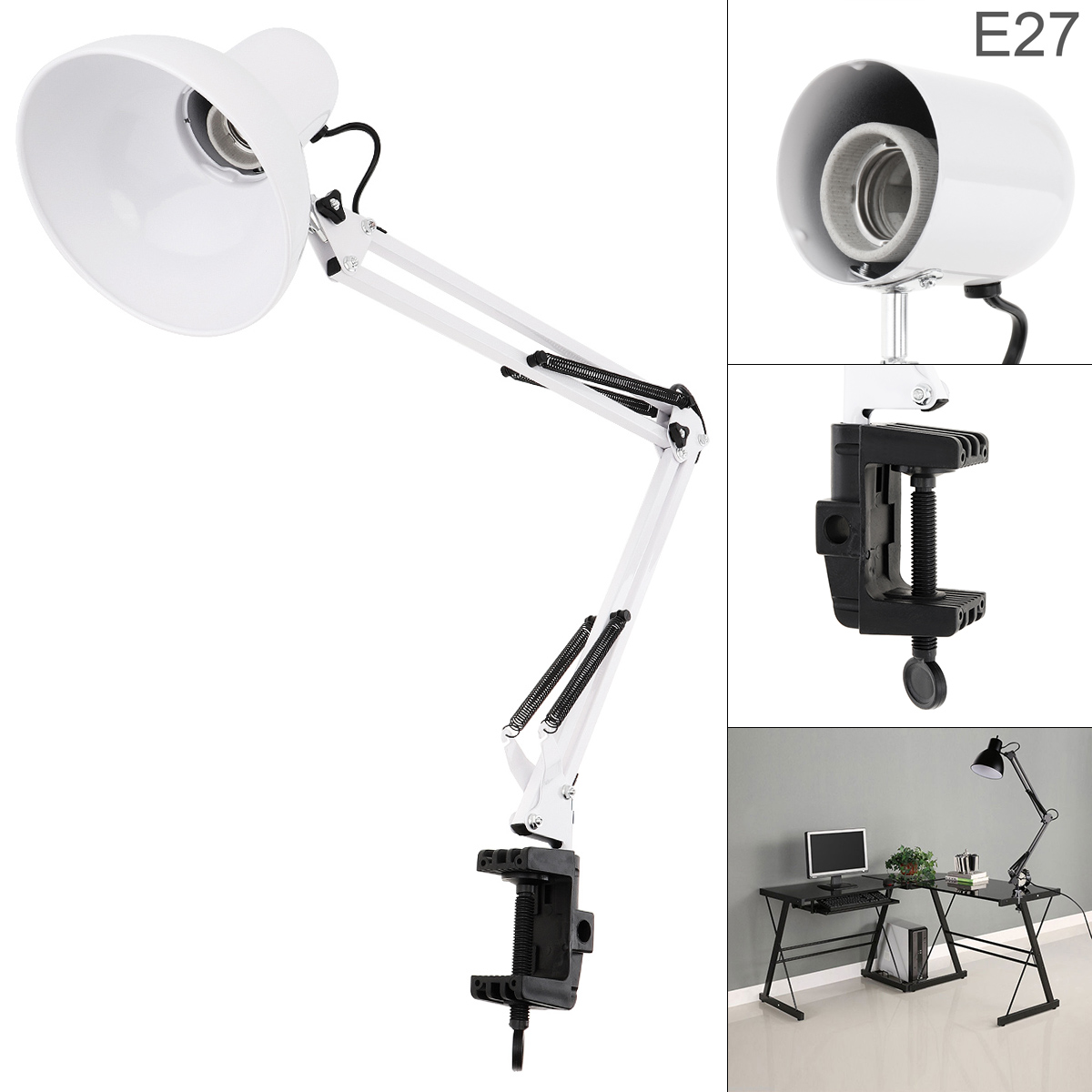 Home Security Beams - Swing Arm Desk Eye Protection Lamp