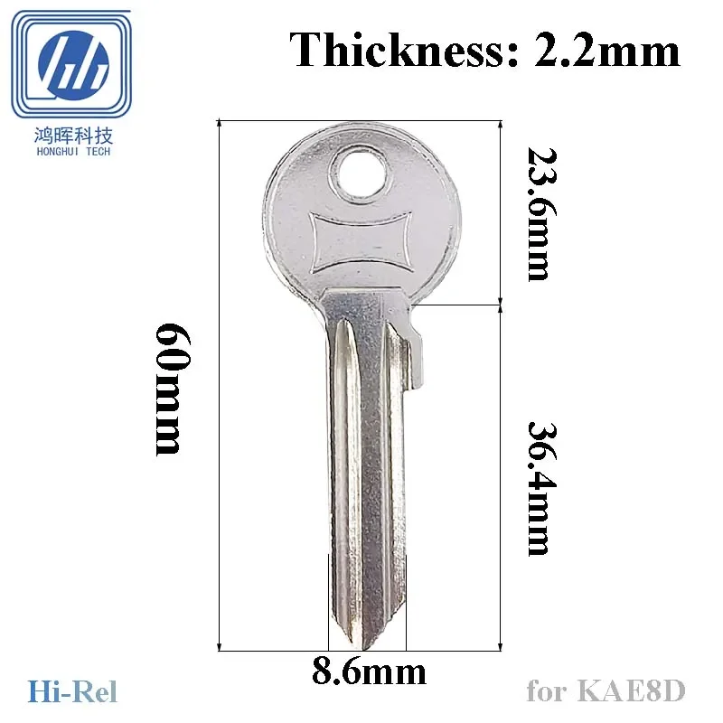 Home Security Gate - 5-100Pcs for Kale KAE8D Blank Key