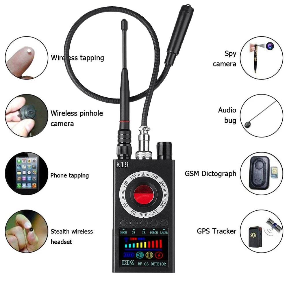 Home Security System - New K19+ Eavesdropping Hidden Camera Detector