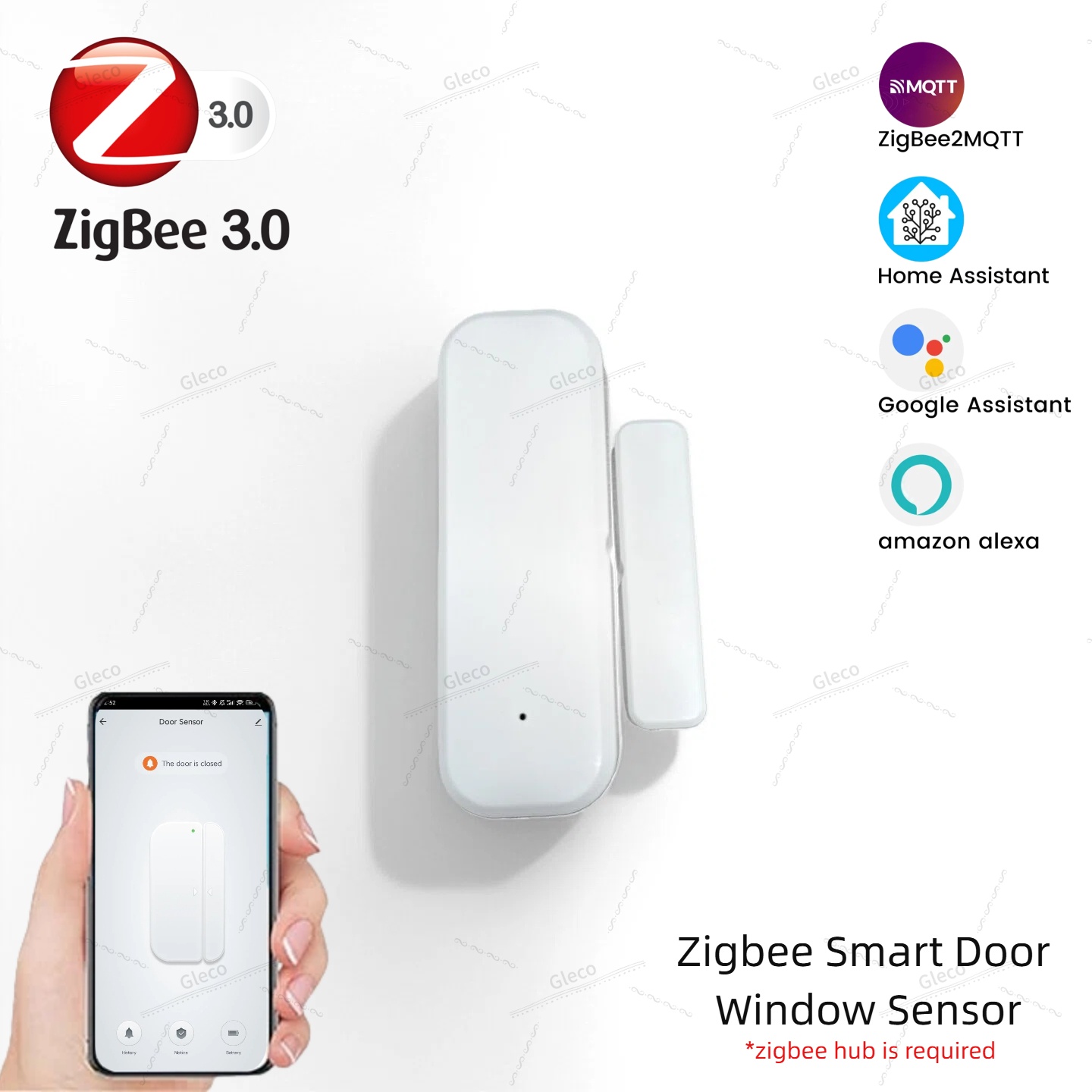 Home Security Gate - Zigbee Window Door Sensor Detection Magnetic