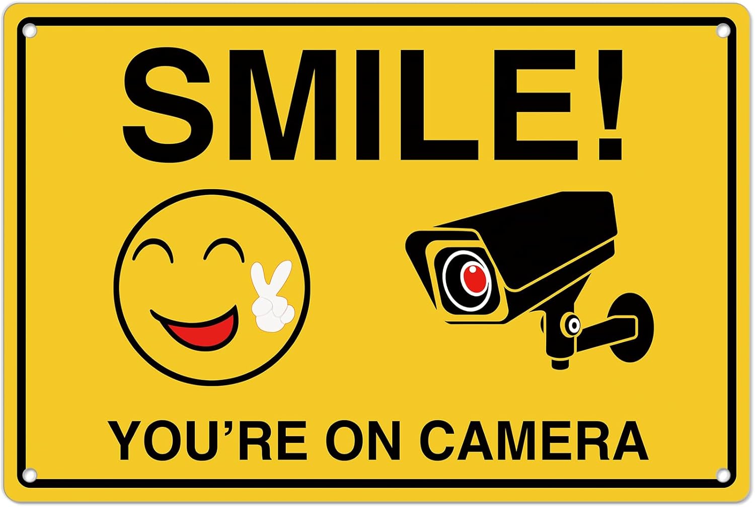 Home Security News - Smile Youre On Camera Signs ;