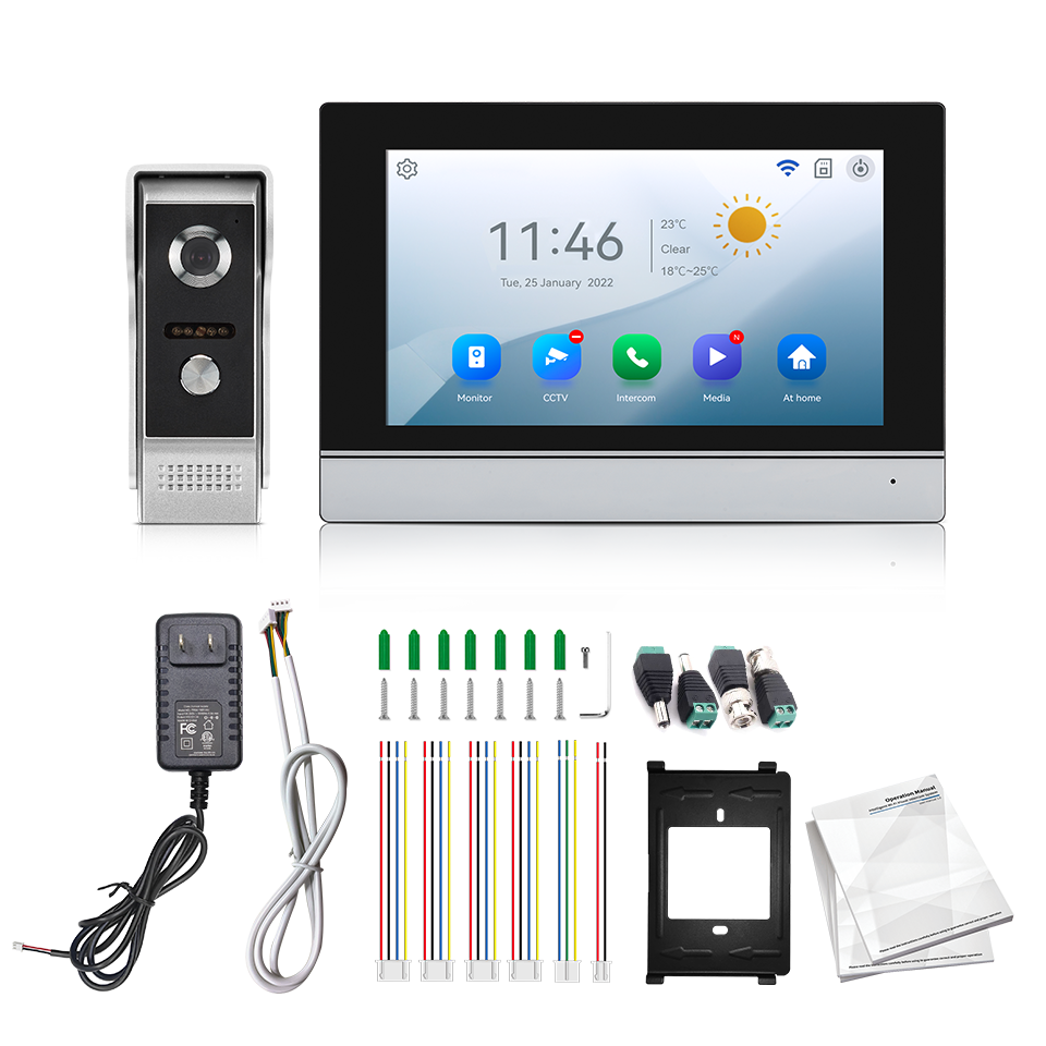 Home Security News - 7Inch IPS Screen 2MP Tuya Remote