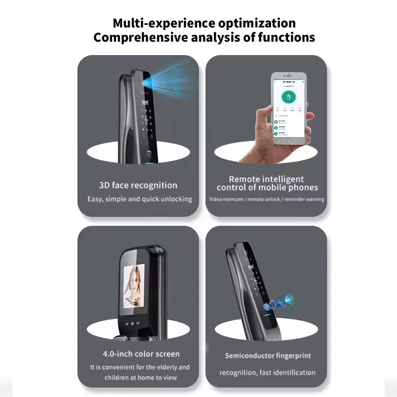 HX5 Smart Door Lock 3D Face Re - Home Security Camera 评论和价格