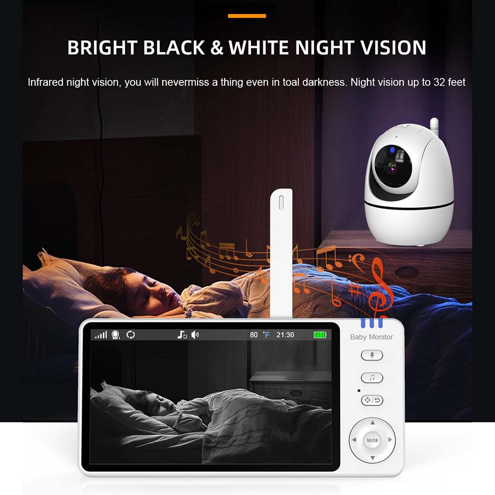 5 Inch Video Baby Monitor Indo - Home Security Deals 评论和价格