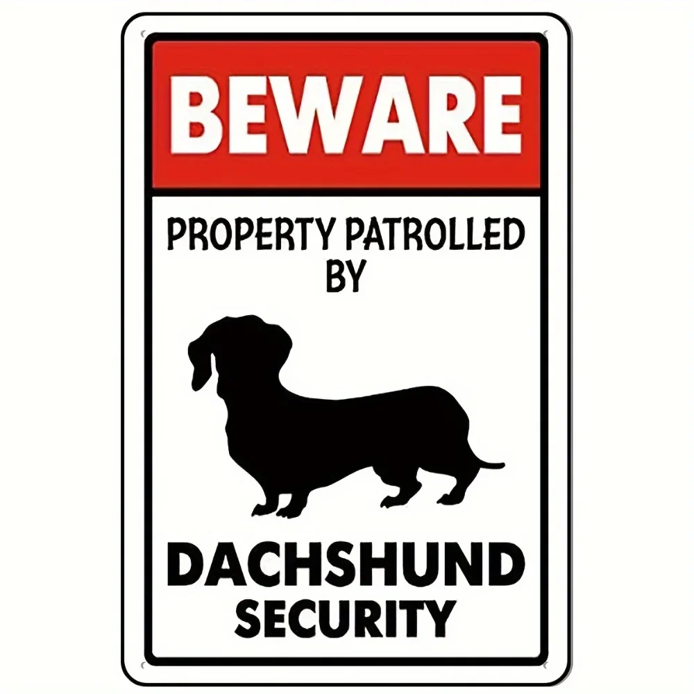 Beware Dachshund Security Tin  - Home Security Bars 评论和价格