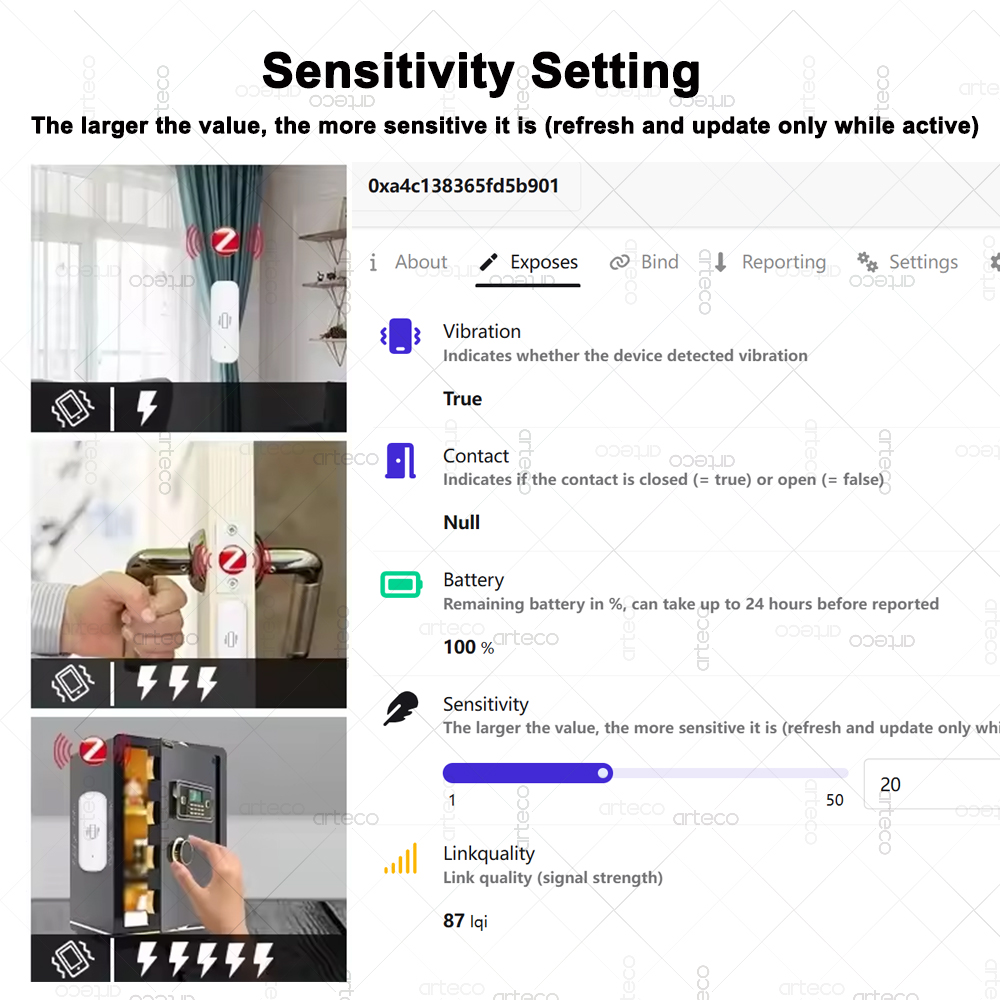 Smart ZigBee 3.0 Vibration Sen - Home Security And Monitoring 评论和价格