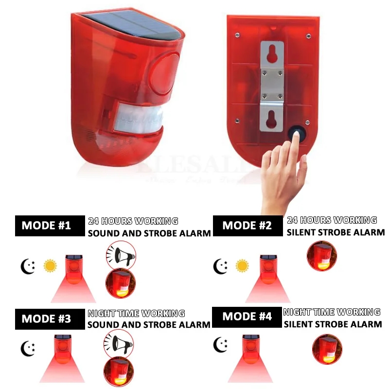 Waterproof Solar Powered Alarm - Home Security Deals 评论和价格