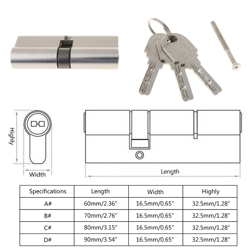 Keyed Entry Door Lock Cylinder - Home Security Gate 评论和价格