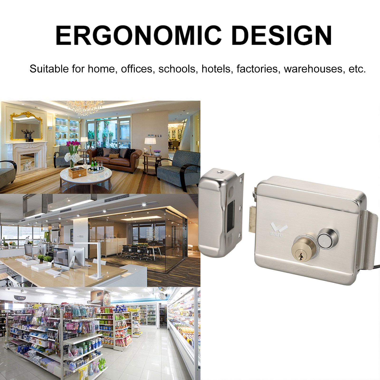 WAFU Smart Electric Gate Door  - Home Security Gate 评论和价格