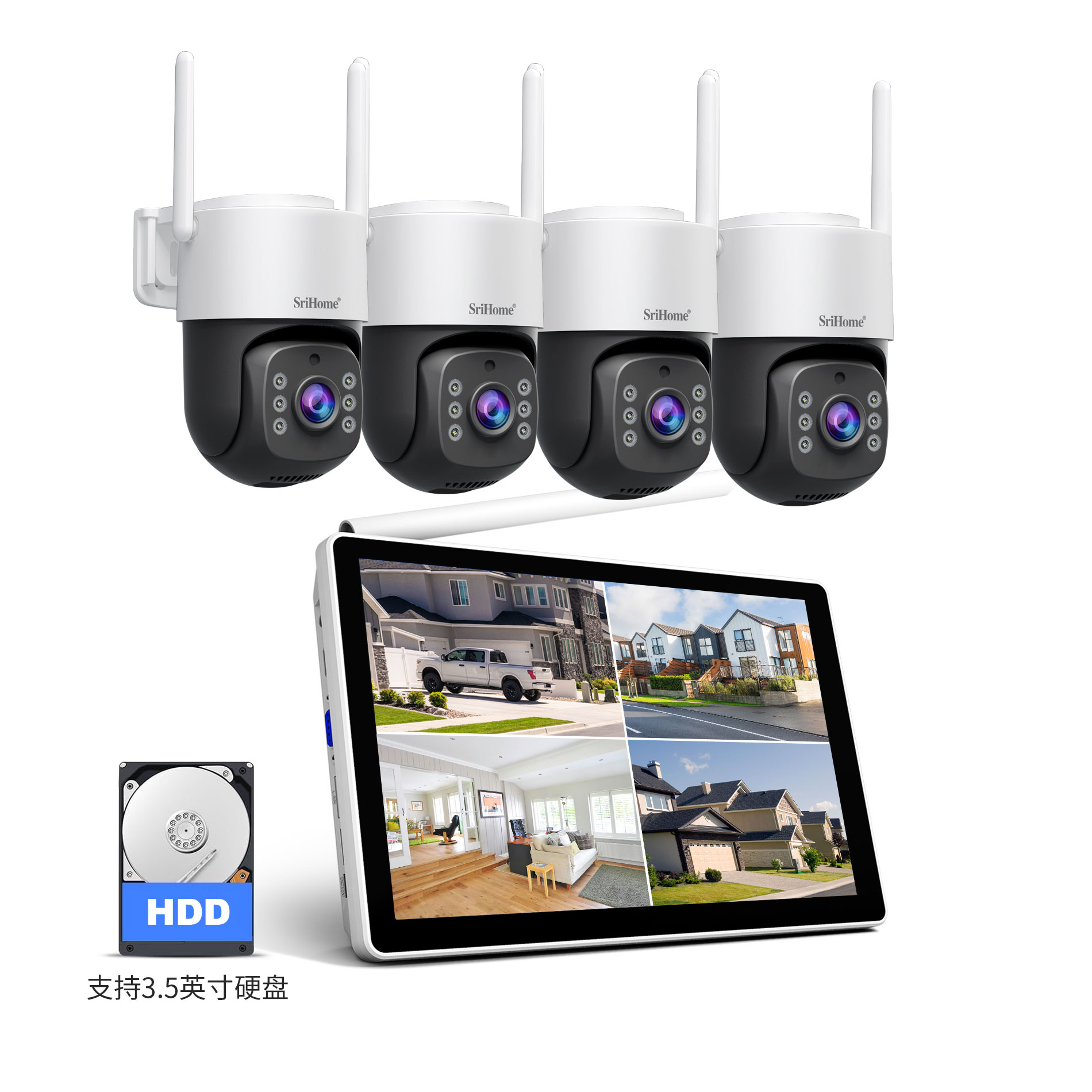 Srihome NVS012-IPC056 5MP IP C - Home Security Land 评论和价格