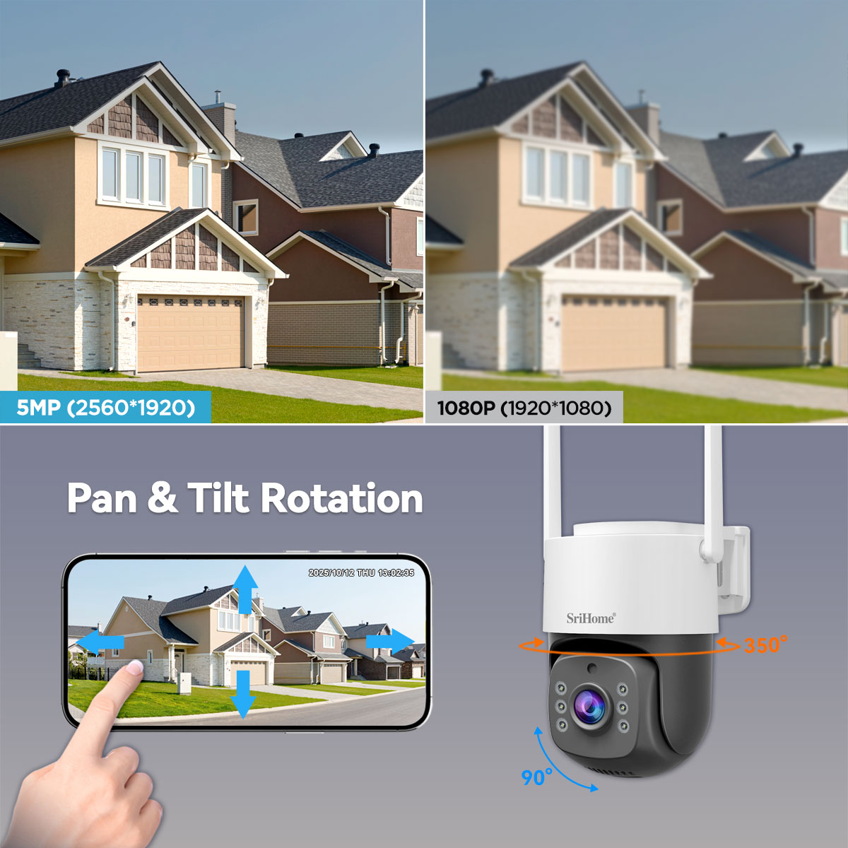 Srihome NVS012-IPC056 5MP IP C - Home Security Land 评论和价格