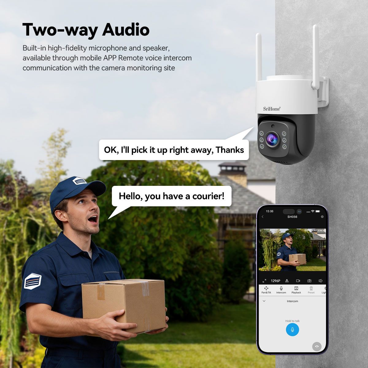 Srihome NVS012-IPC056 5MP IP C - Home Security Land 评论和价格