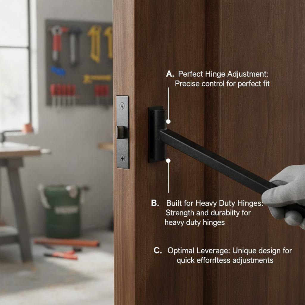 Heavy Duty Door Hinge Adjustme - Home Security Project 评论和价格