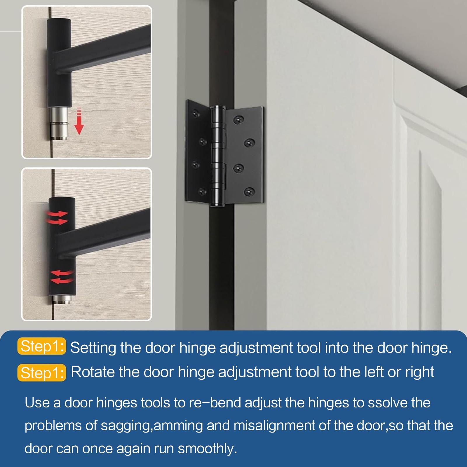 Heavy Duty Door Hinge Adjustme - Home Security Project 评论和价格