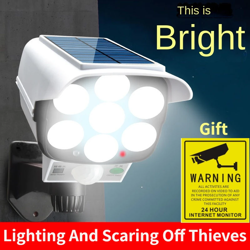 Outdoor Solar Light Motion Sen - Home Security Flood Lights 评论和价格