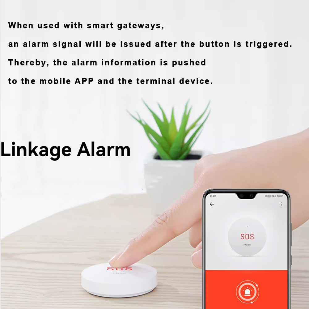 Meian Zigbee Tuya SOS Emergenc - Home Security Deals 评论和价格