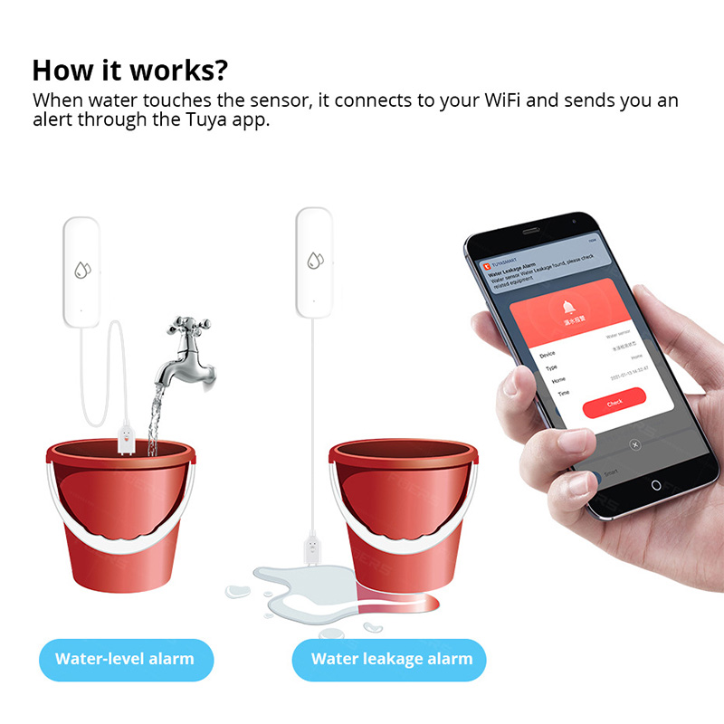 Tuya WiFi Water Leakage Alarm  - Home Security And Monitoring 评论和价格