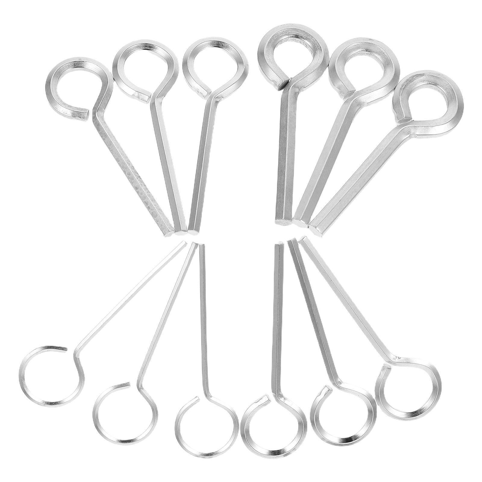 12Pcs Metal Hexagonal Key Set  - Home Security Bars 评论和价格