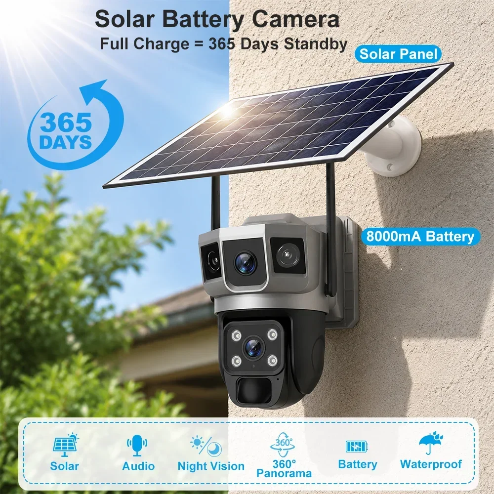 V380 4K 3 Screens 4G Camera So - Home Security News 评论和价格