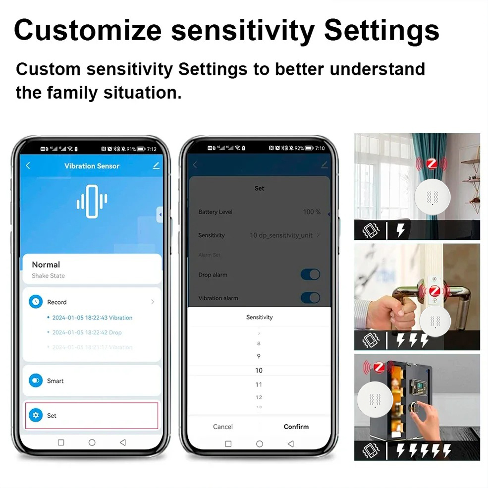 Tuya ZigBee Smart Vibration &  - Home Security And Monitoring 评论和价格