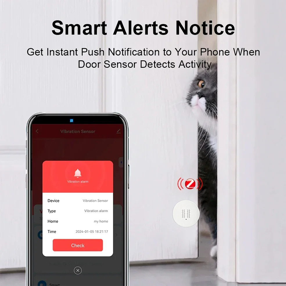 Tuya ZigBee Smart Vibration &  - Home Security And Monitoring 评论和价格