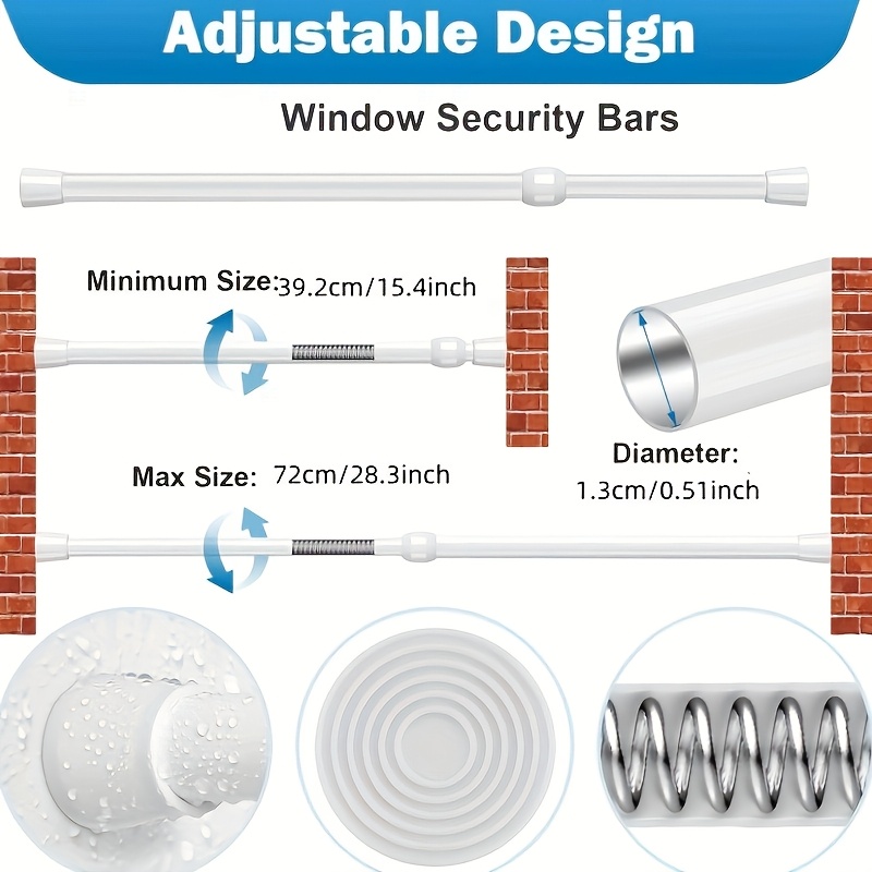 Adjustable Safety Ba Polished  - Home Security Bars 评论和价格