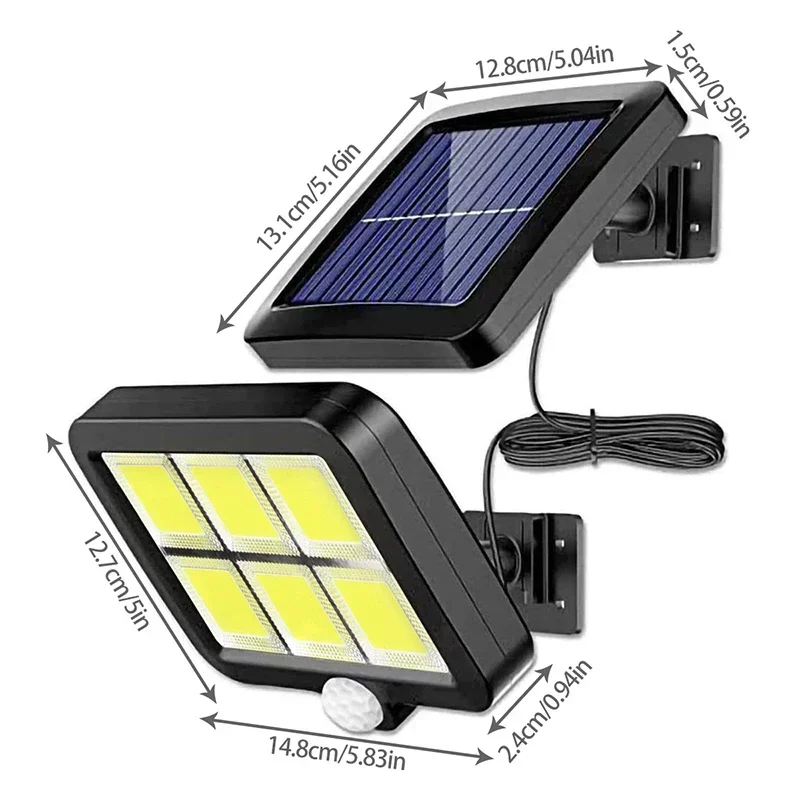 LED Solar Split Wall Lamp Outd - Home Security Flood Lights 评论和价格