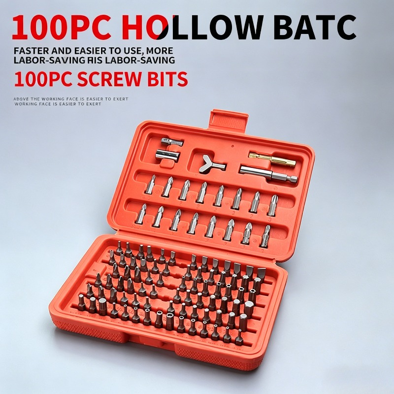 100PCS Screwdriver Bit Set, Ho - Home Security Bars 评论和价格