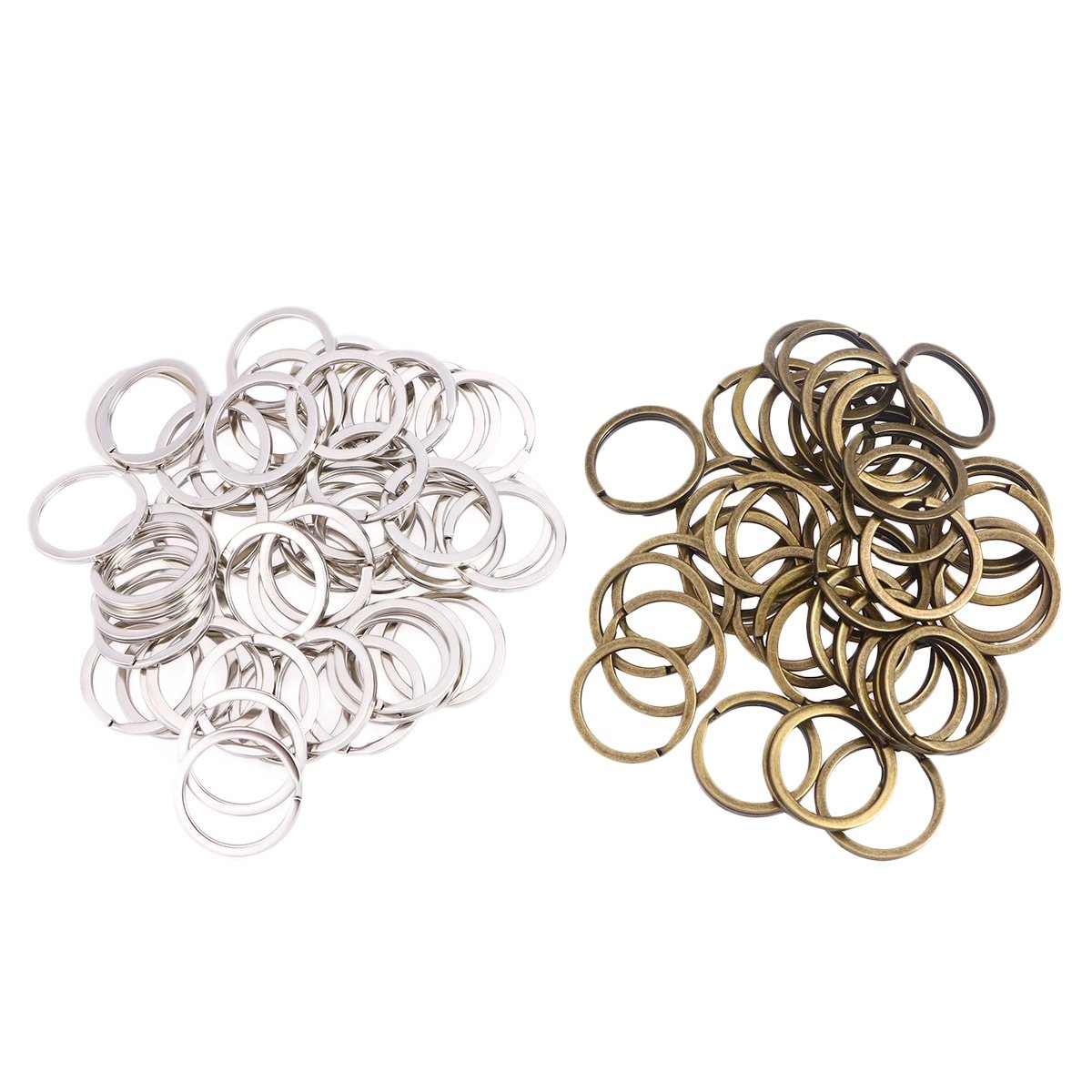 100Pcs Retro Flat Key Rings Me - Home Security Project 评论和价格