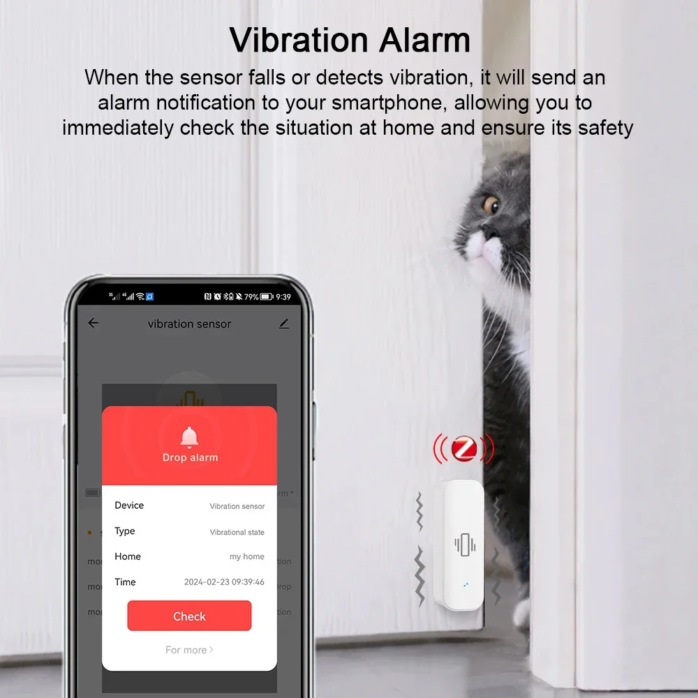 Tuya WiFi/Zigbee Smart Vibrati - Home Security And Monitoring 评论和价格