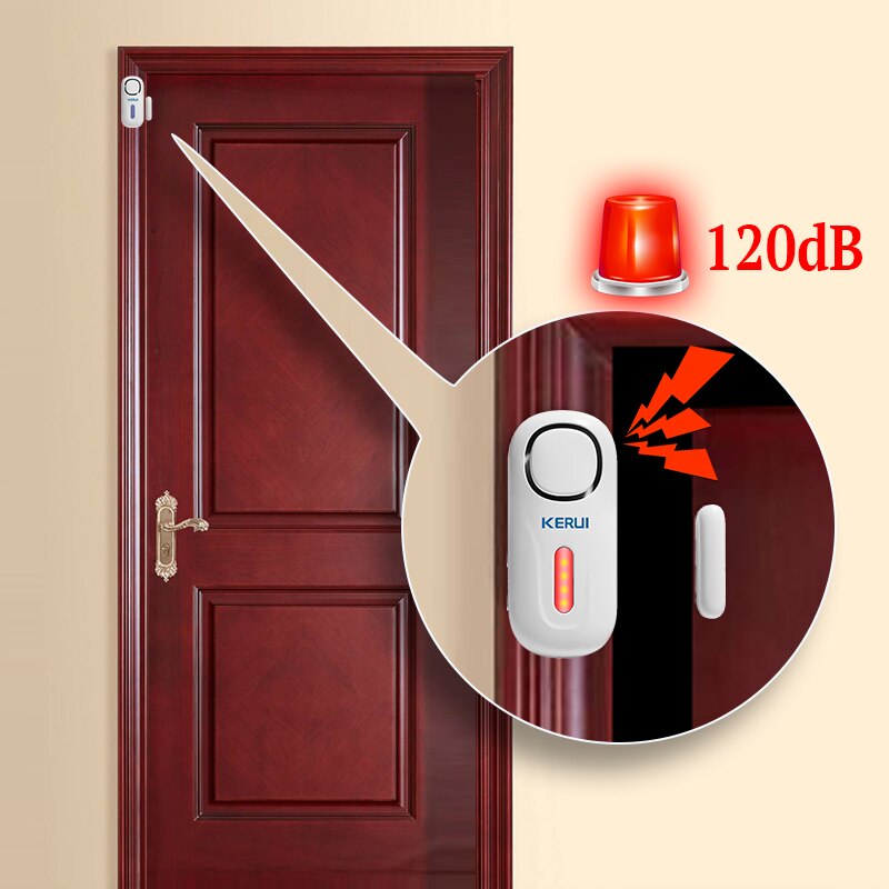 KERUI 120DB Wireless Door/Wind - Home Security Deals 评论和价格