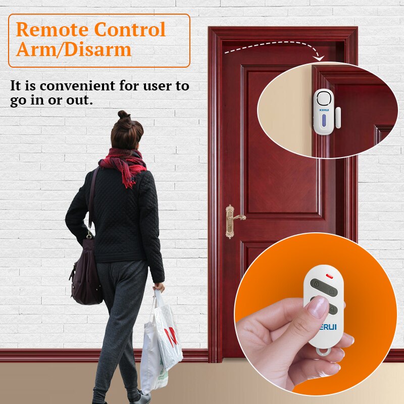 KERUI 120DB Wireless Door/Wind - Home Security Deals 评论和价格